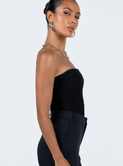 Princess Polly Makena Strapless Bodysuit  Black Discount