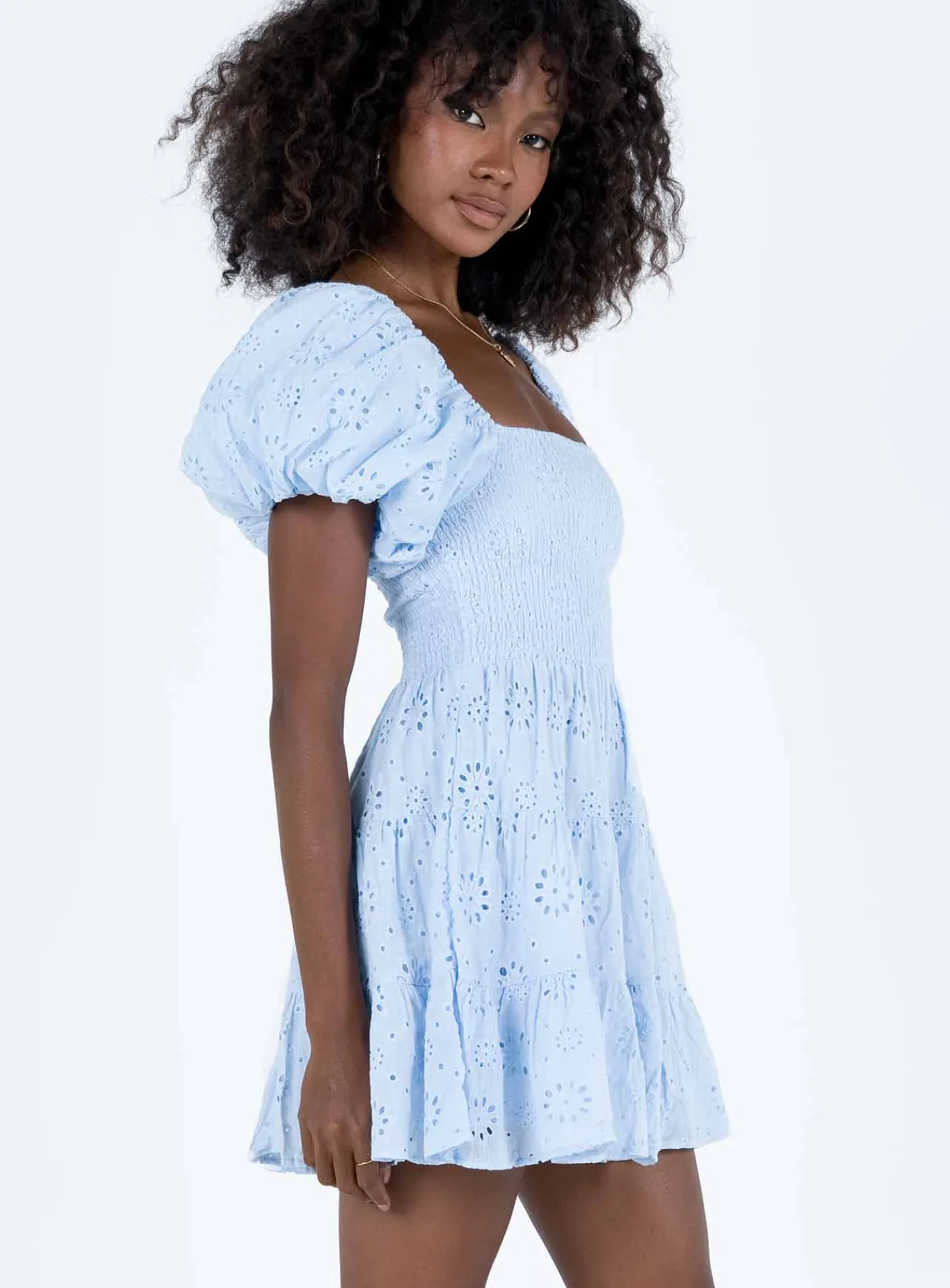 Princess Polly Malek Mini Dress Blue Sale