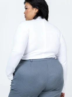 Princess Polly Maleny Long Sleeve Bodysuitcurve   White Sale