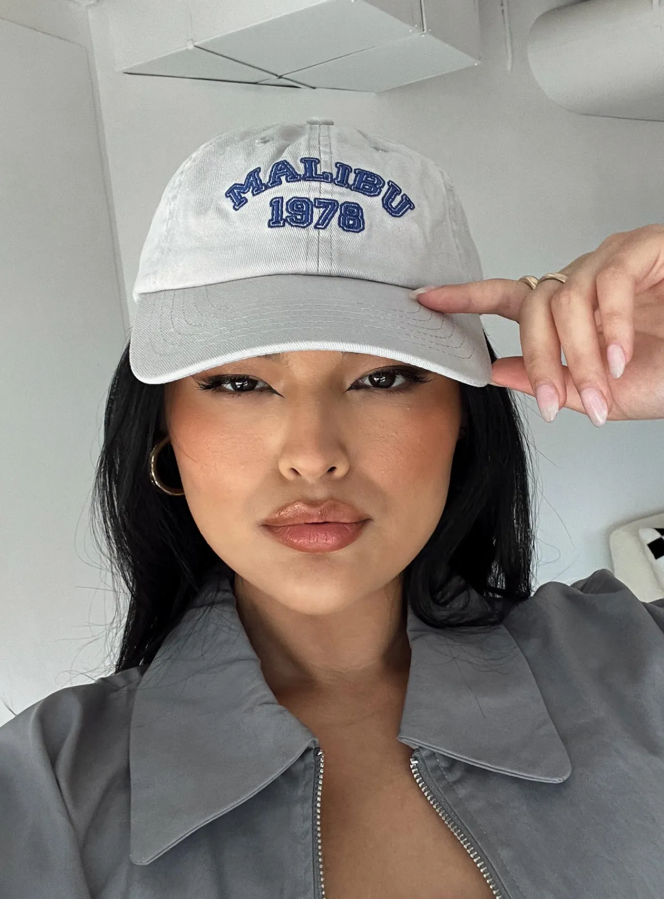 Princess Polly Malibu 1978 Dad Cap Grey Best