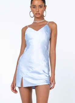 Princess Polly Maliha Mini Dress Blue Discount