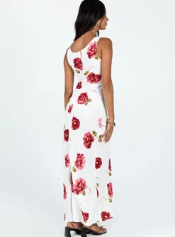 Princess Polly Malina Maxi Dress  Red Multi Clearance