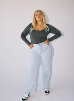 Princess Polly Mallard Bodysuitcurve   Grey Fashion
