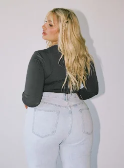 Princess Polly Mallard Bodysuitcurve   Grey Fashion