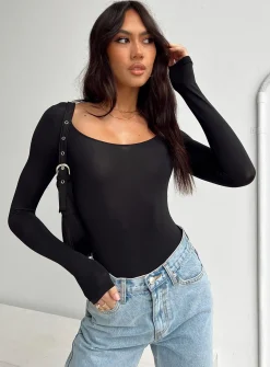 Princess Polly Malllard Bodysuit  Black Fashion
