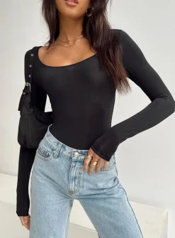 Princess Polly Malllard Bodysuit  Black Fashion
