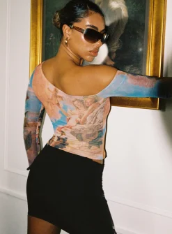 Princess Polly Manesh Long Sleeve Top  Multi Fashion