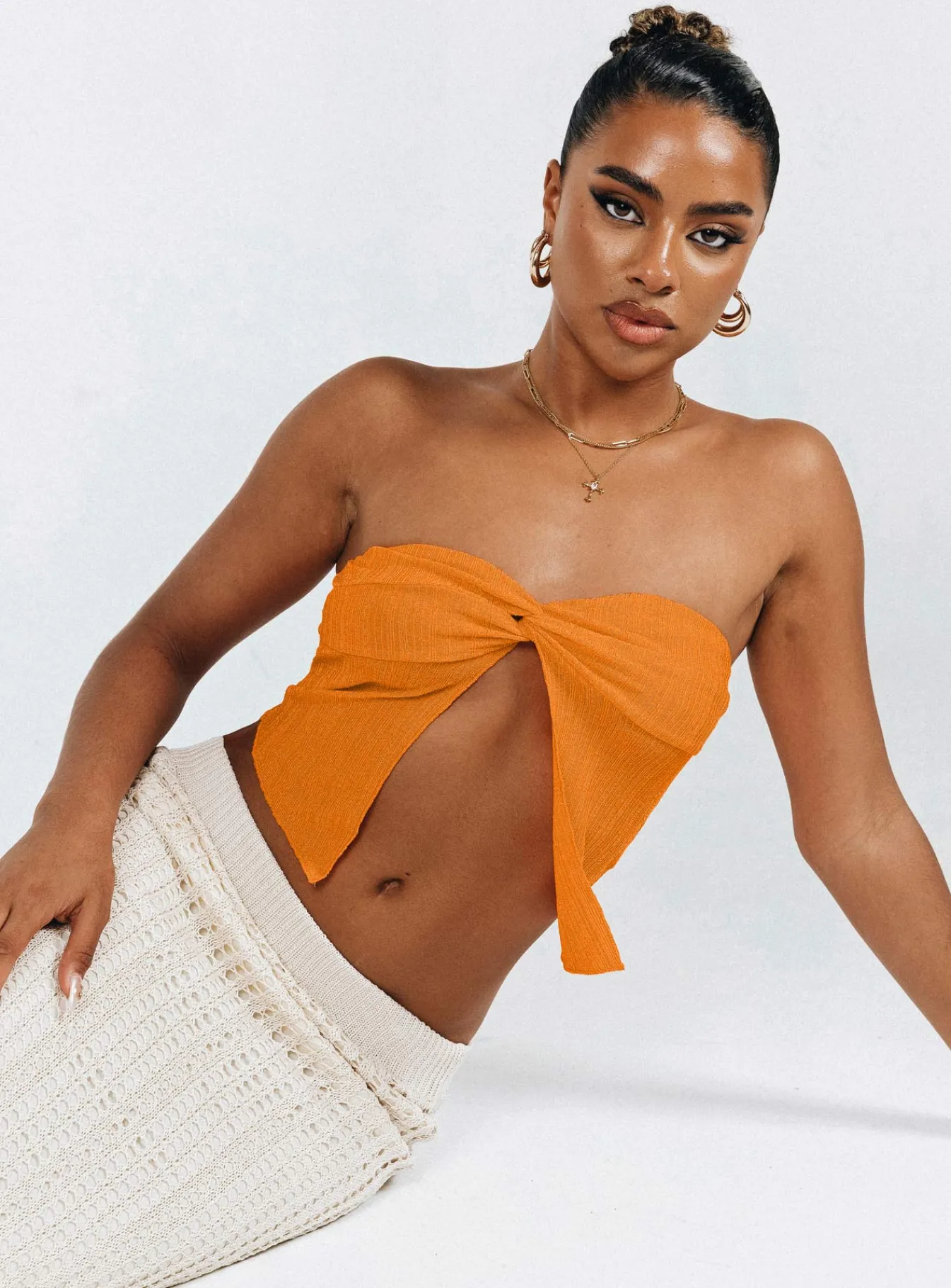 Princess Polly Mani Top Orange Fashion