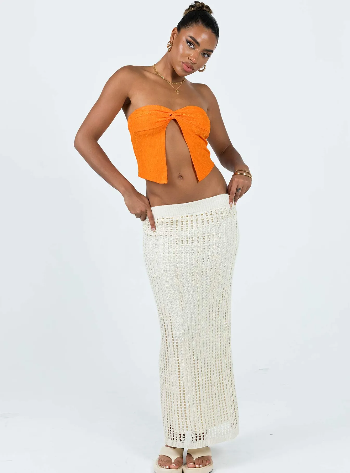 Princess Polly Mani Top Orange Fashion