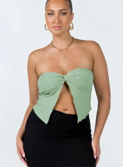 Princess Polly Mani Top Green Online