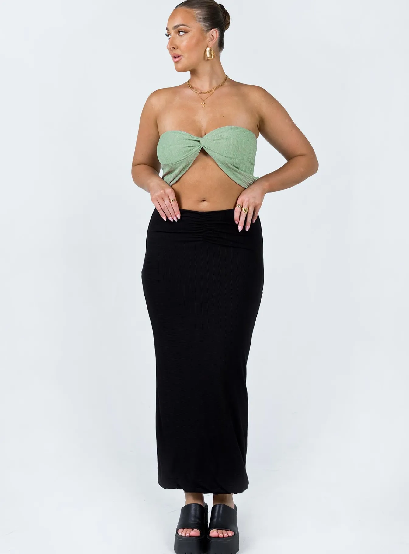 Princess Polly Mani Top Green Online