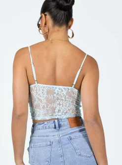 Princess Polly Marcella Top Blue Cheap