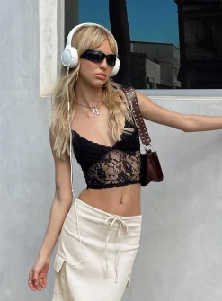 Princess Polly Marcella Top  Black Store