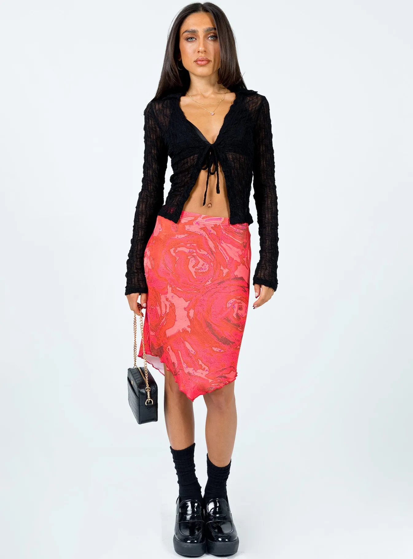 Princess Polly Marcos Long Sleeve Top Black Discount