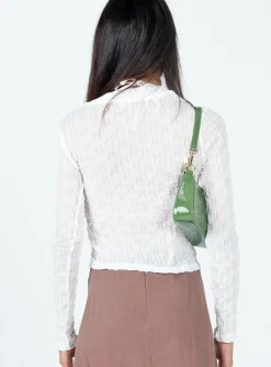 Princess Polly Marcos Long Sleeve Top  White Fashion