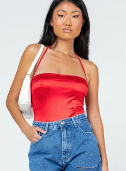 Princess Polly Marcus Bodysuit  Red Sale