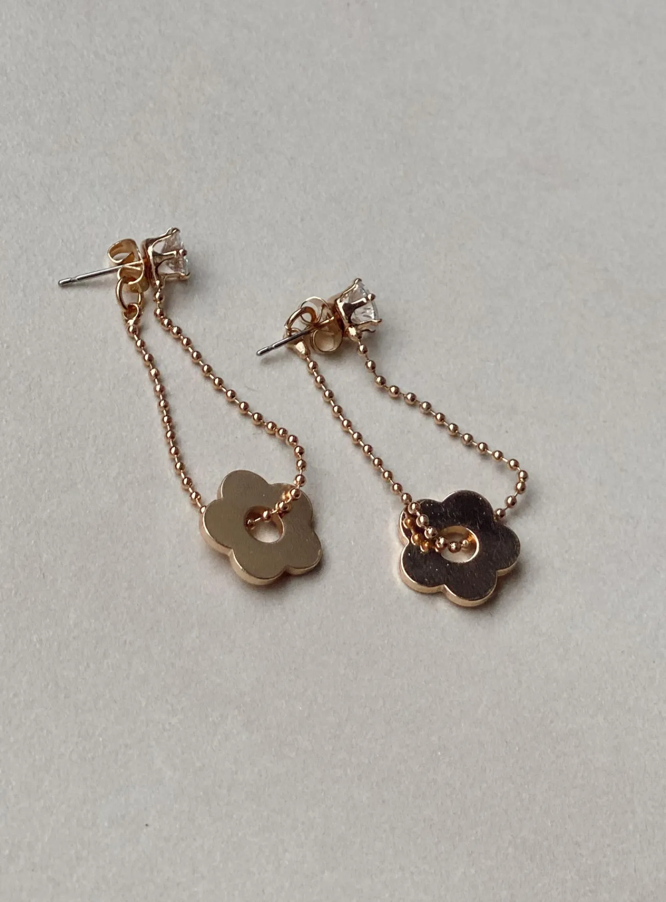 Princess Polly Margaux Earrings Gold New