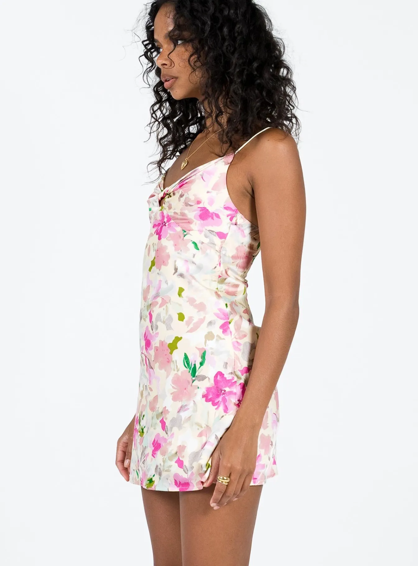 Princess Polly Marilyn Mini Dress Floral Multi Hot