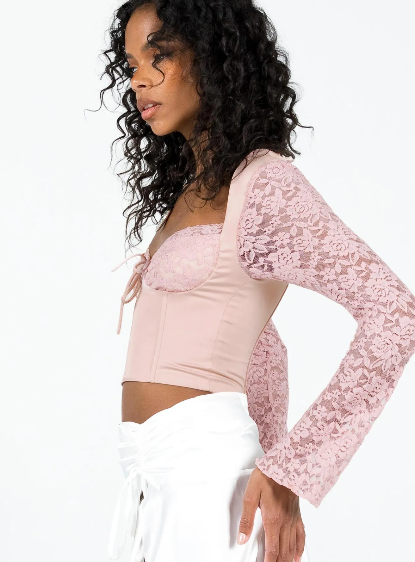 Princess Polly Markwell Long Sleeve Top Pink Flash Sale
