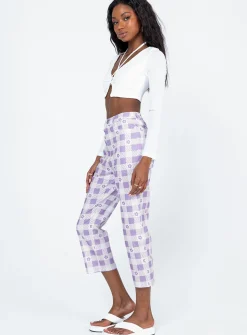 Princess Polly Marlissa Pants  Purple Outlet