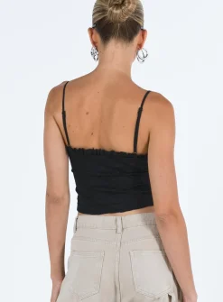 Princess Polly Marloe Top Black Hot