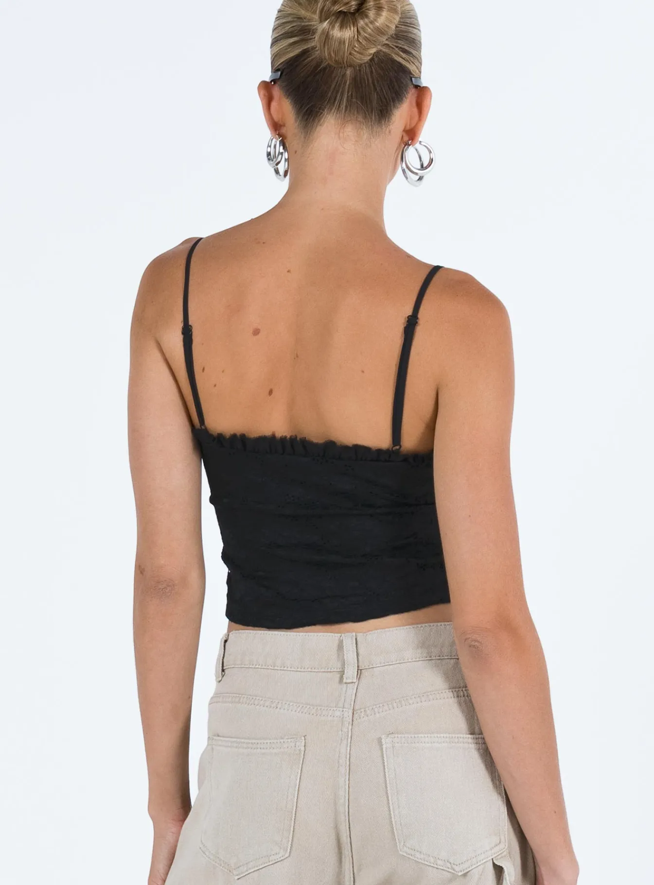 Princess Polly Marloe Top Black Hot