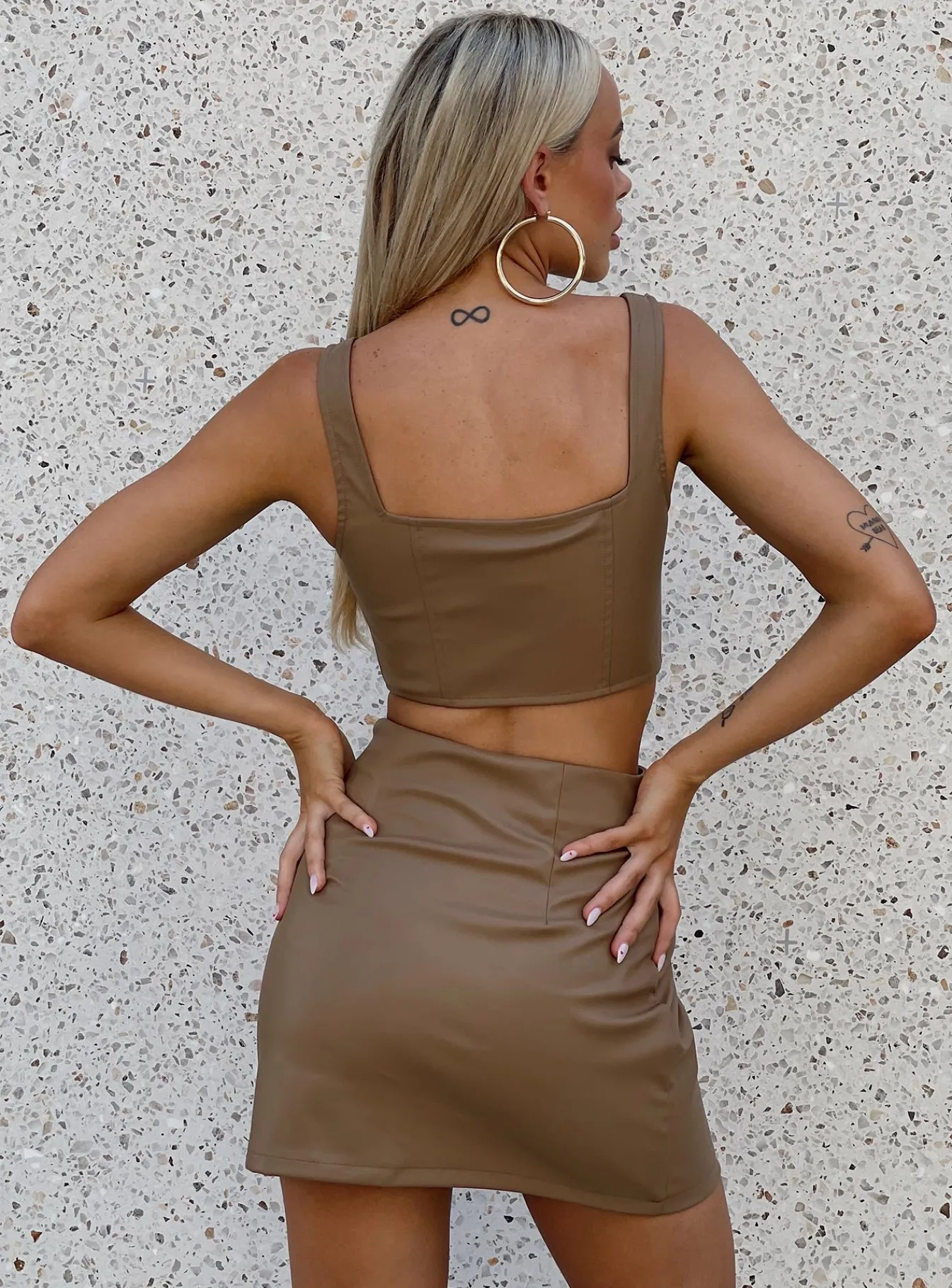 Princess Polly Martha Mini Skirt Brown Shop