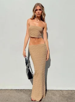 Princess Polly Martha Set Beige Cheap