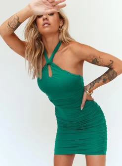 Princess Polly Masen Mini Dress Forest  Green Online
