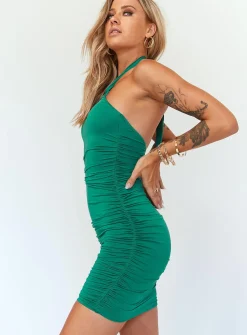 Princess Polly Masen Mini Dress Forest  Green Online