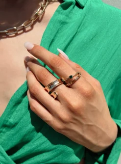 Princess Polly Mathea Ring Pack Gold Flash Sale