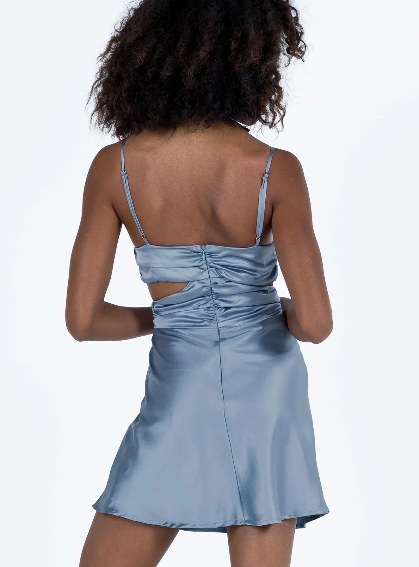 Princess Polly Mathers Mini Dress Blue Outlet