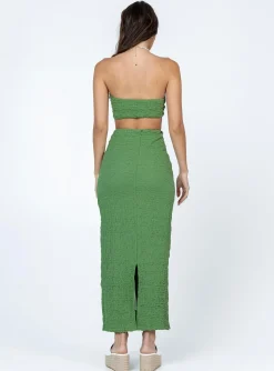 Princess Polly Matilda Maxi Set  Green Cheap