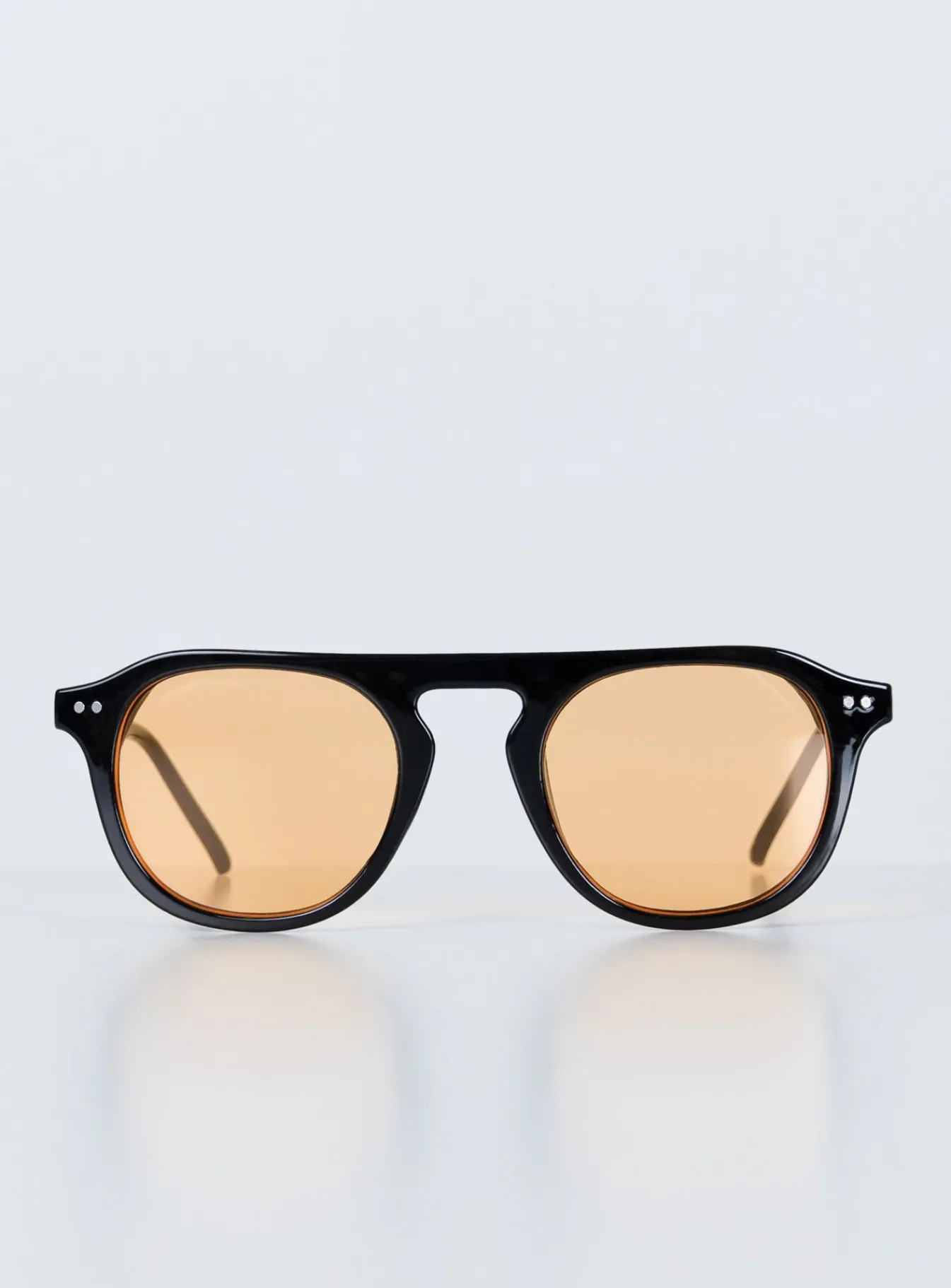 Princess Polly Matilda Sunglasses Black / Orange Sale