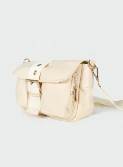 Princess Polly Matney Buckle Crossbody Bag Cream Discount