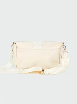 Princess Polly Matney Buckle Crossbody Bag Cream Discount