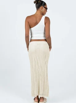 Princess Polly Mavie Knit Skirt Beige Store