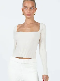 Princess Polly Mavins Long Sleeve Top Beige Fashion