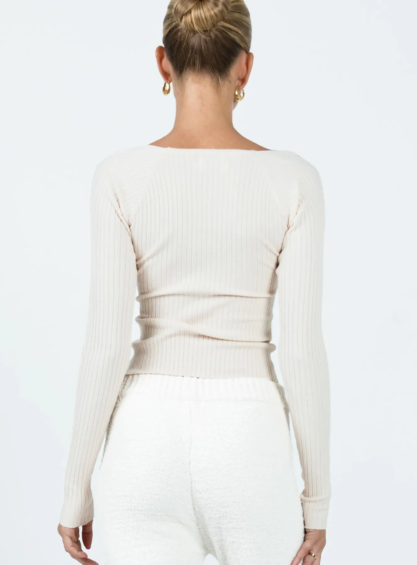 Princess Polly Mavins Long Sleeve Top Beige Fashion