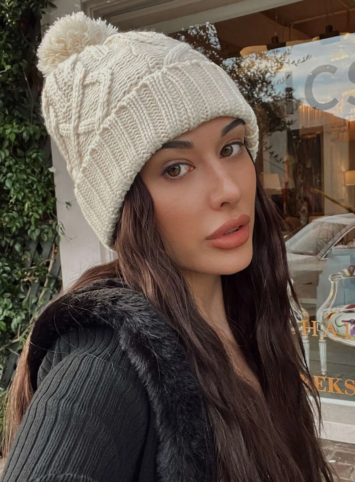 Princess Polly Mayla Beanie Beige Cheap