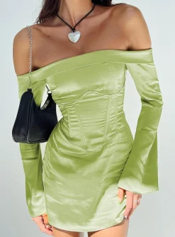 Princess Polly Mayla Corset Mini Dress  Green Outlet