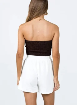 Princess Polly Maynard Shorts  White Sale