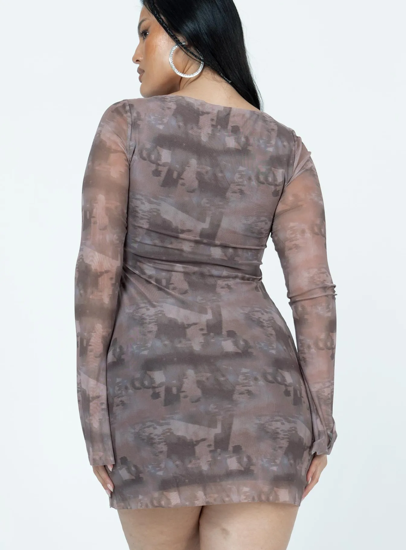 Princess Polly Mcavoy Mini Dress Brown Sale