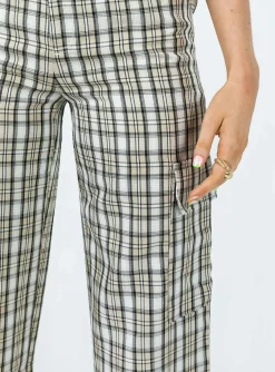 Princess Polly Mckay Check Cargo Pants Multi Best Sale