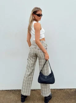 Princess Polly Mckay Check Cargo Pants Multi Best Sale
