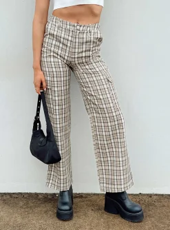 Princess Polly Mckay Check Cargo Pants Multi Best Sale