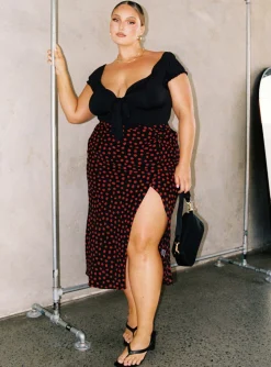 Princess Polly Medina Bodysuitcurve   Black Cheap