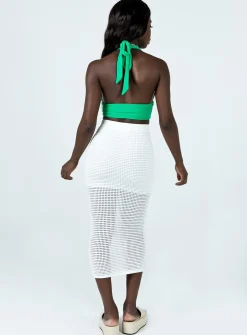 Princess Polly Melika Midi Skirt White Clearance