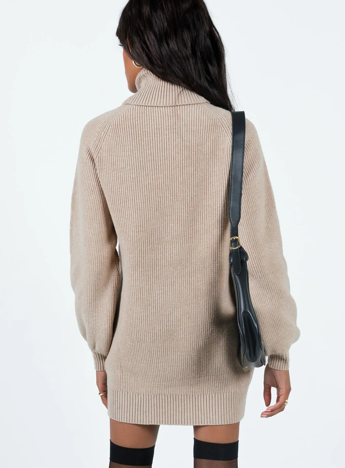 Princess Polly Mellow Sweater Dress Cream Sale