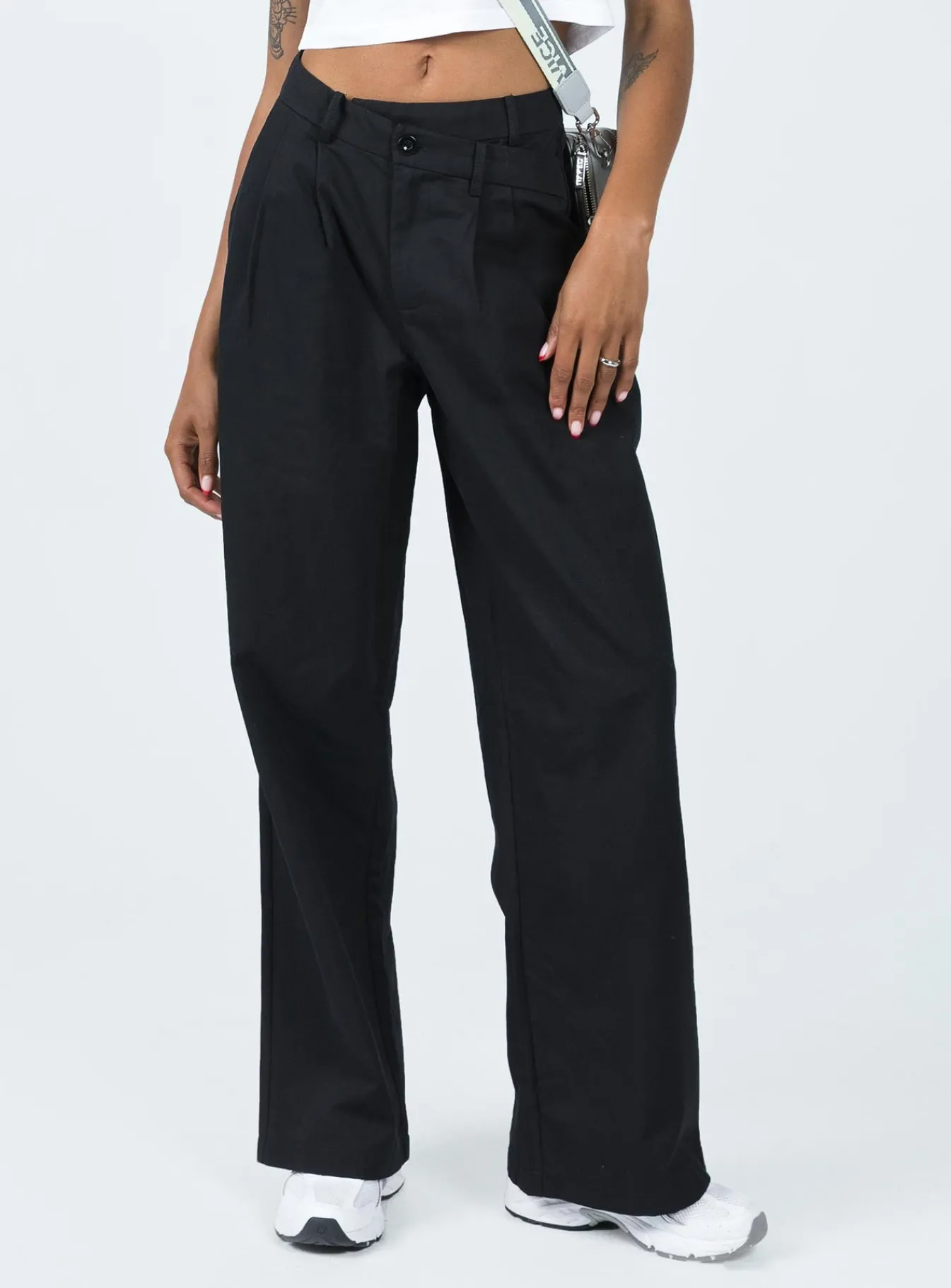 Princess Polly Mertyl Asymmetric Pants Black Best Sale